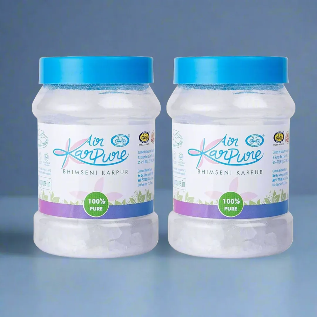 Air Karpure Bhimseni camphor jars